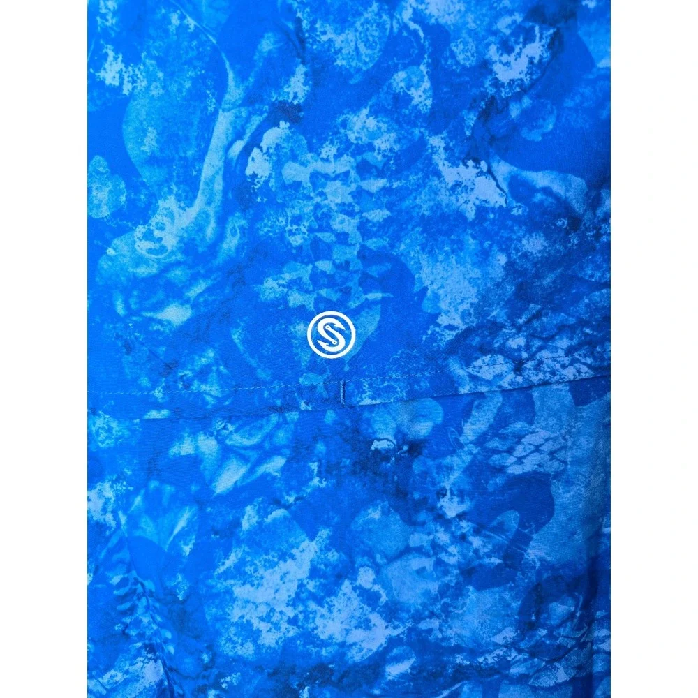 Scales‎ Men's Quarter Zip Jacket Royal Camo Small NWT - Picture 6 of 7